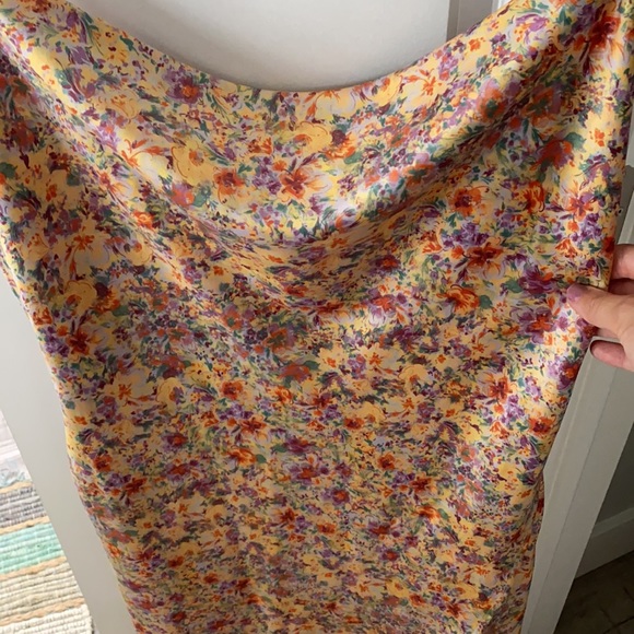 DYNAMITE COWL NECK SATIN SLIP DRESS - Picture 2 of 6